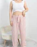 Büyük Beden Süet Pijama Altı Beyazpudra - 40306.1952.