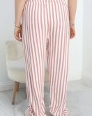Büyük Beden Süet Pijama Altı Beyazpudra - 40306.1952.