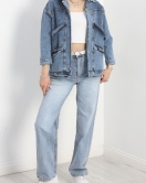 Oversize Kot Ceket Açıkmavi4 - 10002.1778.