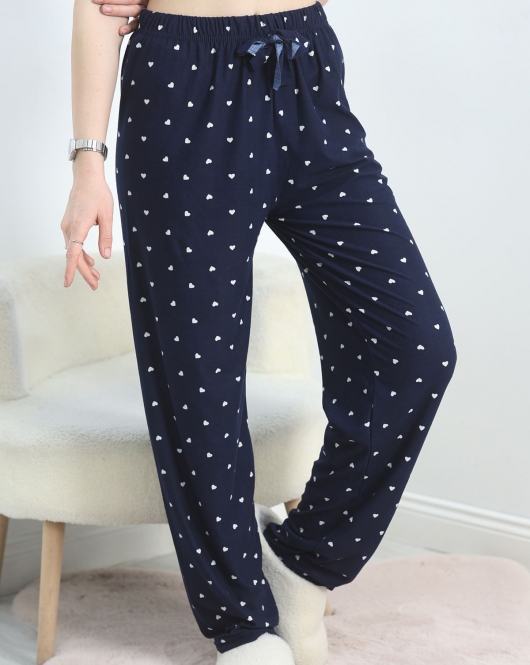 Süet Pijama Altı Lacivert - 19684.1952.