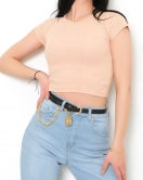 Fitilli Bisiklet Yaka Body Koyusomon - 10973.1723.