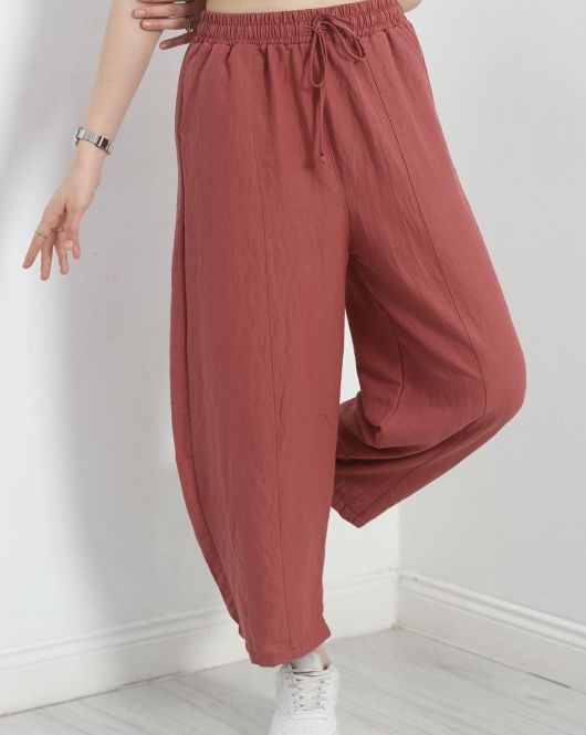 Çımalı Şalvar Pantolon Açıkpembe - 320.1247.