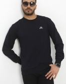 2 İplik Nakış Detaylı Erkek Sweat Lacivert - 40296.1957.