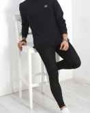 2 İplik Nakış Detaylı Erkek Sweat Lacivert - 40296.1957.