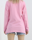 Yan Yırtmaçlı Baskılı Tunik Pembe - 20396.1778.
