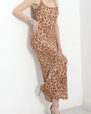 İp Askılı Sandy Elbise Leopar - 40331.1594.
