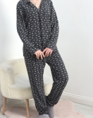 Düğmeli Pijama Takımı Antiyıldız - 40338.1961.