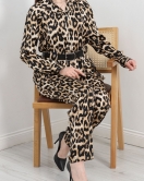 Dik Yaka Desenli Tulum Leopar - 40446.1966.