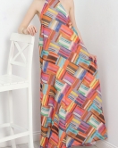 Halter Yaka Elbise Turuncu - 40449.1966.