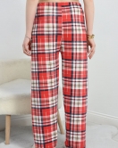 Desenli Pijama Altı Kırmızıkareli - 40342.1902.