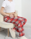 Desenli Pijama Altı Kırmızıkareli - 40342.1902.