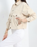 Gabardin Kot Ceket Taş - 40335.1594.
