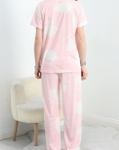 Gömlek Yaka Kısa Kol Pijama Takımı Tozpembe - 720.1287.