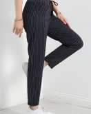 Duble Paça Şeritli Pantolon Lacivert - 40388.1937.