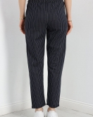 Duble Paça Şeritli Pantolon Lacivert - 40388.1937.