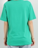 Baskılı Oversize Tişört Yeşil - 22609.1878.