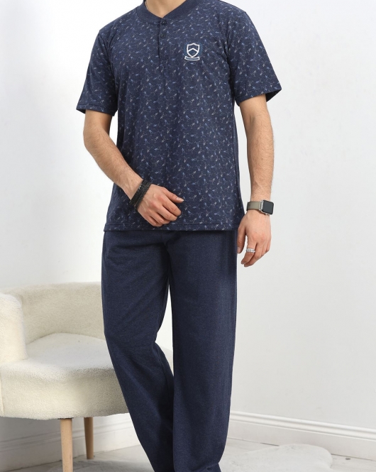Nakışlı Erkek Pijama Takımı Laci - 40415.1961.