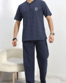 Nakışlı Erkek Pijama Takımı Laci - 40415.1961.