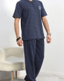 Nakışlı Erkek Pijama Takımı Laci - 40415.1961.