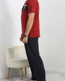 Erkek Pijama Takımı Bordolaci - 40463.1838.