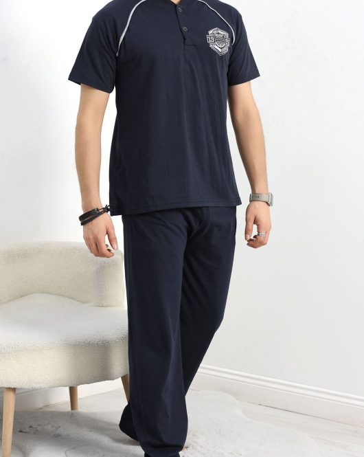 Erkek Pijama Takımı Lacivert - 40460.1838.