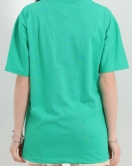 Baskılı Oversize Tişört Yeşil - 22615.1878.