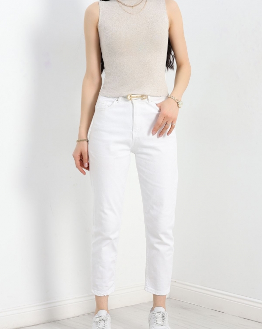 Dik Yaka Sıfır Kol Yumoş Body Bej1 - 50208.1723.