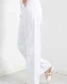 Straight Kot Pantolon Beyaz - 30357.1946.