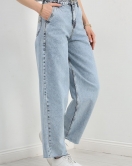 Kesik Paça Baggy Kot Pantolon Karyıkama - 30388.1975.