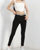 Likralı Dar Paça Kot Pantolon Siyah - 30386.1975.