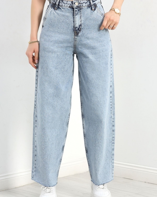 Kesik Paça Baggy Kot Pantolon Karyıkama - 30388.1975.