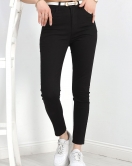 Süper Likralı Dar Paça Kot Pantolon Siyah - 30385.1975.
