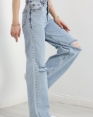 Wide Leg Kot Pantolon Buzmavi - 30377.1975.