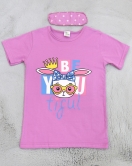 5-12 Yaş Süprem Kız Pijama Takımı Lila - 40607.1951.