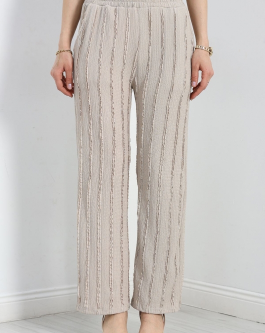 Bürümcük Bol Paça Pantolon Vizon - 30355.1837.