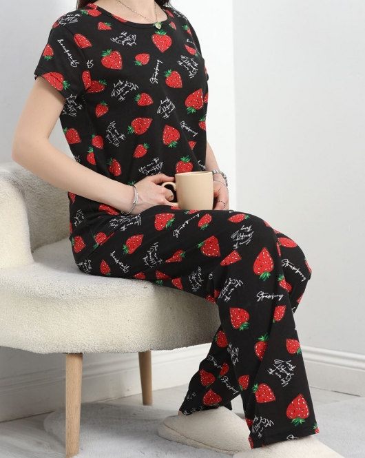 Alt Üst Aynı Pijama Takımı Siyahçilek - 50079.1857.