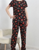 Alt Üst Aynı Pijama Takımı Siyahçilek - 50079.1857.