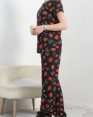 Alt Üst Aynı Pijama Takımı Siyahçilek - 50079.1857.
