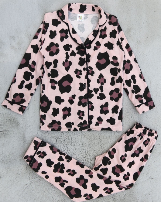 5-12 Yaş Süprem Çocuk Pijama Takım Pembesiyah - 19676.1951.