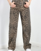 Desenli Palazzo Kot Pantolon Leopar - 30458.1966.
