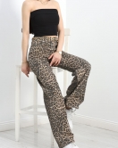 Desenli Palazzo Kot Pantolon Leopar - 30458.1966.