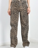 Desenli Palazzo Kot Pantolon Leopar - 30458.1966.