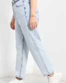 Büyük Beden Boyfriend Kot Pantolon Buzmavi - 30384.1975.