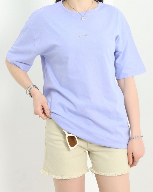 Baskılı Oversize Tişört Bebemavi - 22617.1878.