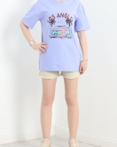 Baskılı Oversize Tişört Bebemavi - 22613.1878.