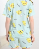 Alt Üst Aynı Şortlu Pijama Takımı Sarıyeşil - 713.1287.