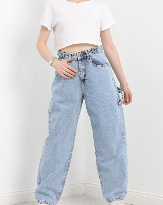 Carpenter Detaylı Baggy Kot Pantolon Karyıkama - 30482.1975.