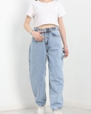 Carpenter Detaylı Baggy Kot Pantolon Karyıkama - 30482.1975.