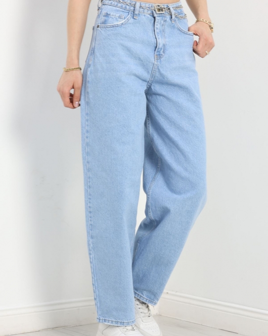 Baggy Kot Pantolon Açıkmavi - 30479.1975.