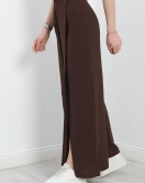 Yırtmaçlı Ayrobin Pantolon Kahve - 70011.1892.